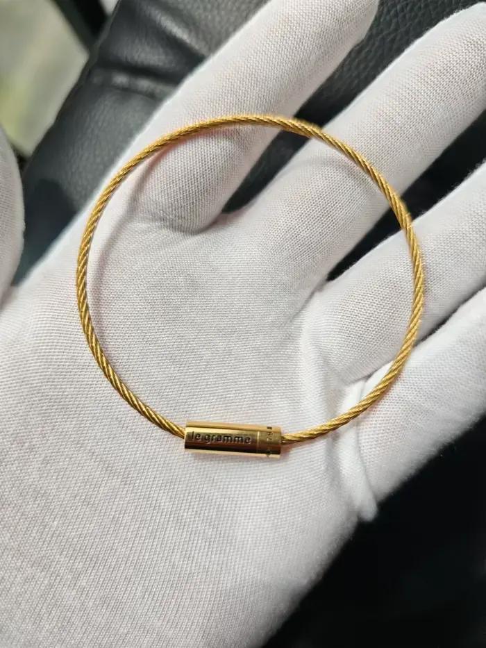7g LE mode couleur or Bracelet corde pour hommes et femmes 7g 925 cadeau de luxe Couple français bijoux en gros