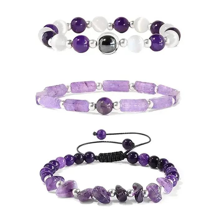Bracelet en pierre de guérison pour la perte de poids, la purification du corps, le yoga et la médit