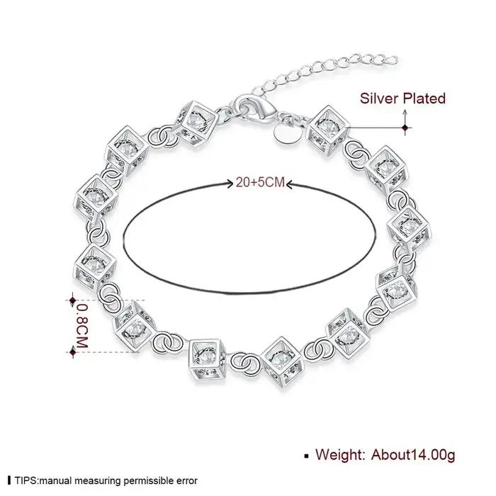 Bracelet en argent regardé 925 pour hommes et femmes