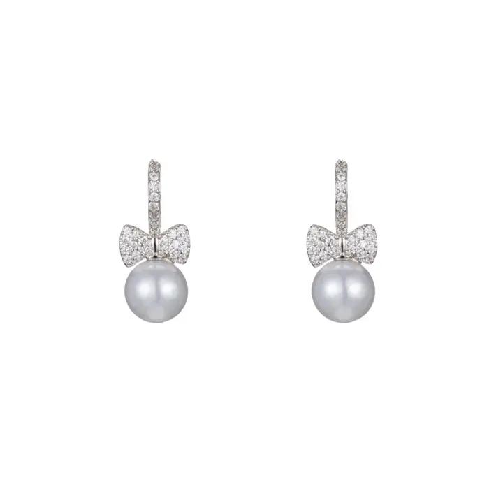 REETI – boucles d'oreilles à nœud papillon en argent sterling 925