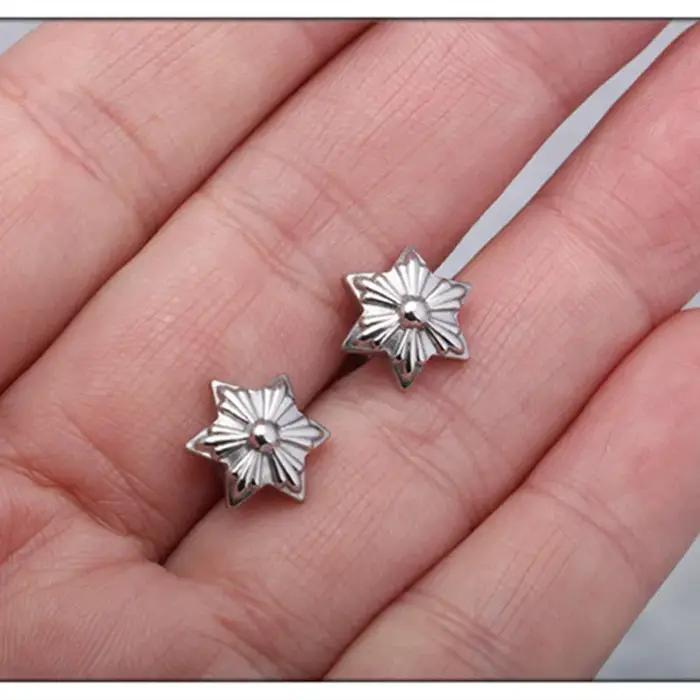Boucles d'oreilles en argent sterling 925 étoile pour homme et femme style punk moderne rock hip hop occasions spéciales parties