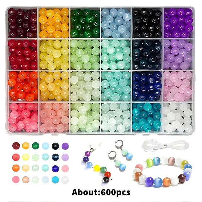 Kit de fabrication de bracelets en perles de cristal