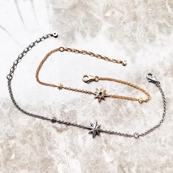 Bracelet étoile royal en argent Sterling 925