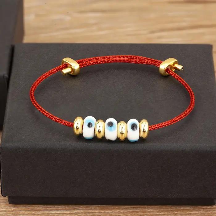 Bracelet Mauvais Œil Turc en Zircone Cubique pour Femmes, Polyvalent et Élégant pour Toutes les Occasions