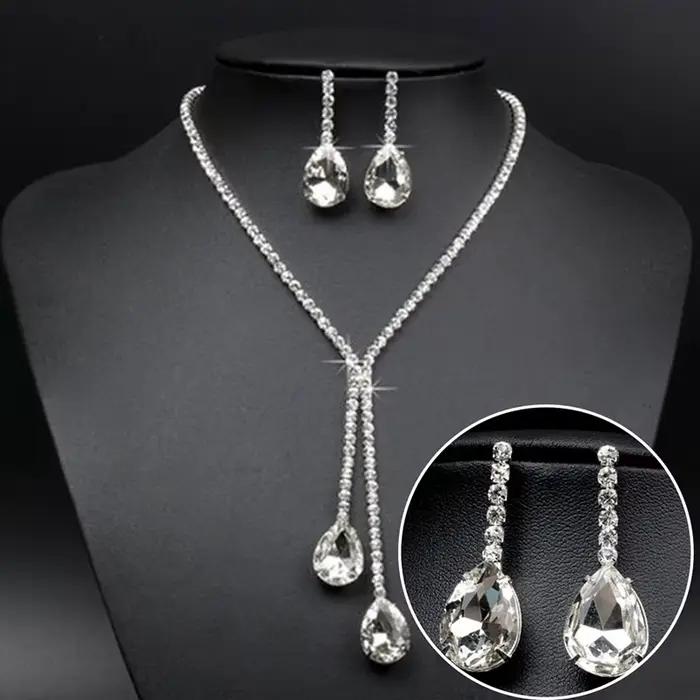 JOWater Dstress- Ensembles de bijoux de luxe simples pour patients de mariage
