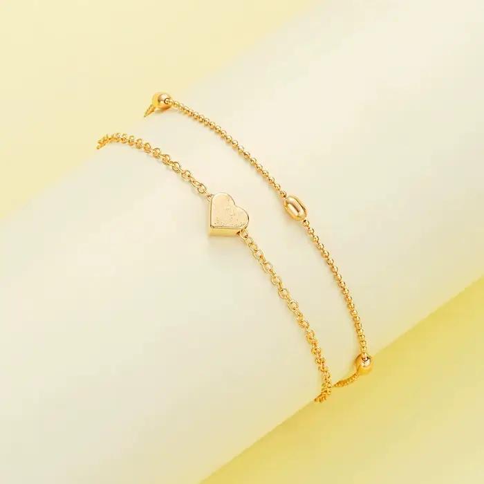 Ensemble de bijoux en forme de cœur pour femmes