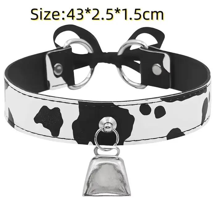 Collier ras du cou en cuir imprimé animal de compagnie pour femmes style moderne occassions spéciales et quotidiennes