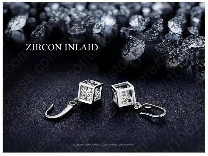 Happy Cube – ensemble de bijoux fins en argent Sterling 925
