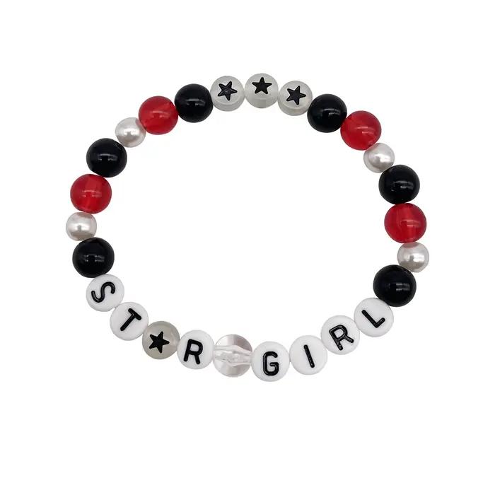 Bracelets Faits Main Avec Lettres Stylisées Perles Acryliques Pour Hommes Femmes Occasions Spéciales Rock HipHop