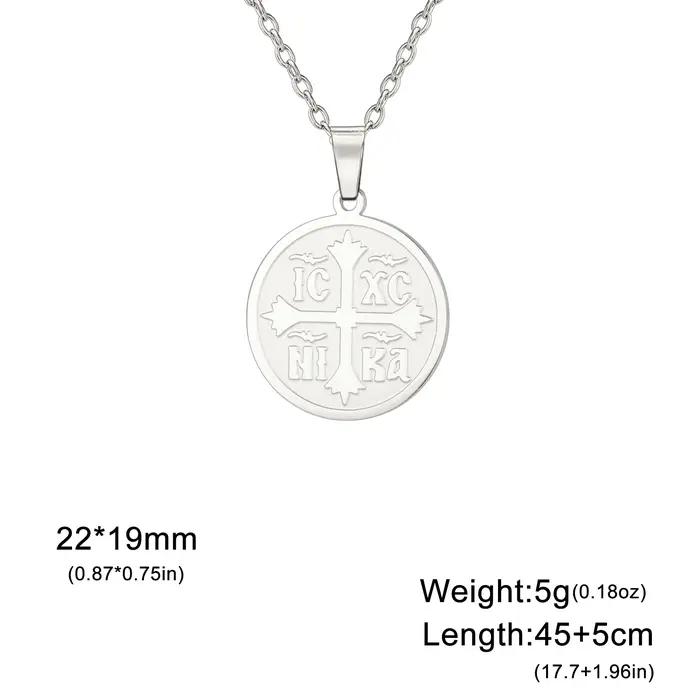 Jeshayuan le templier croix pendentif collier pour femmes en acier inoxydable Vintage Paladin hommes