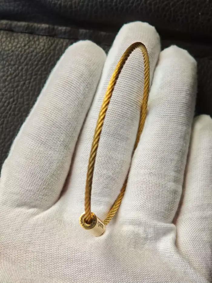 7g LE mode couleur or Bracelet corde pour hommes et femmes 7g 925 cadeau de luxe Couple français bijoux en gros