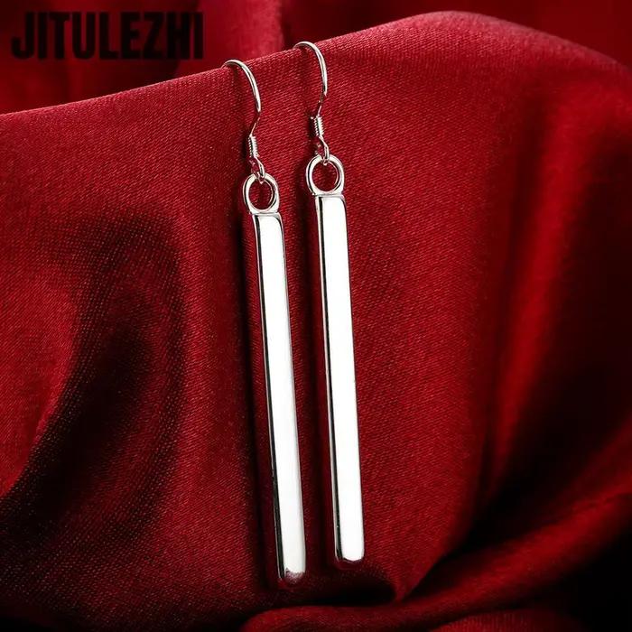Boucles d'oreilles pendantes en argent Sterling 925, bijoux à la mode de haute qualité, longues bouc
