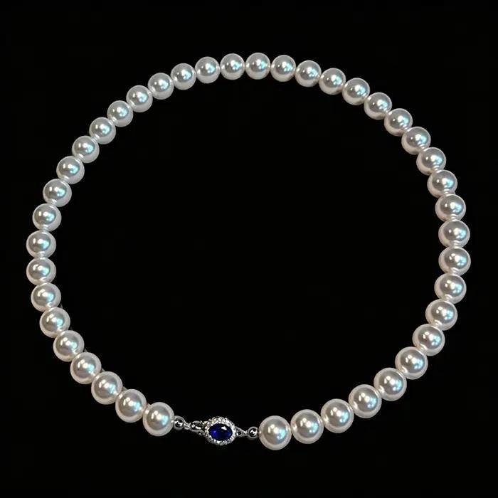 Collier de perles d'eau douce élégant pour femmes et hommes occasions de fête luxueux avec certification CMA