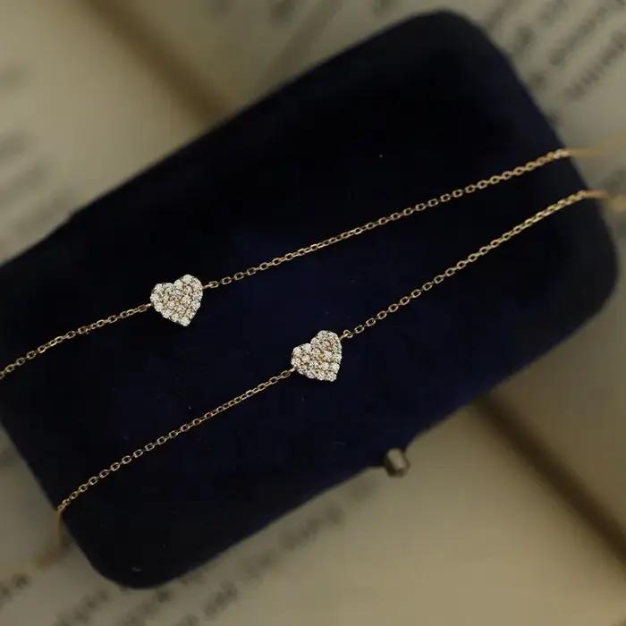 Bracelet en argent Sterling 925 plaqué or 14 carats