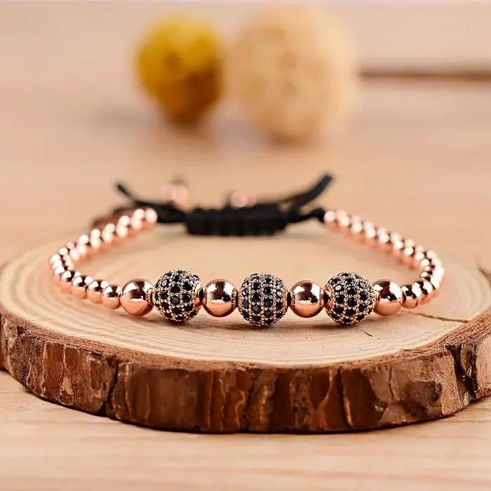 Bracelets de luxe en macramé tressé pour hommes