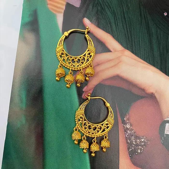 Boucles d'Oreilles Dorées Pour Femmes Style Bohème Classique Occasions Spéciales Engagement Mariage Anniversaire