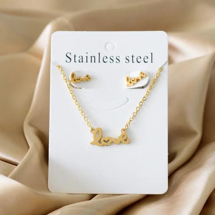Petits ensembles de bijoux coréens pour femmes