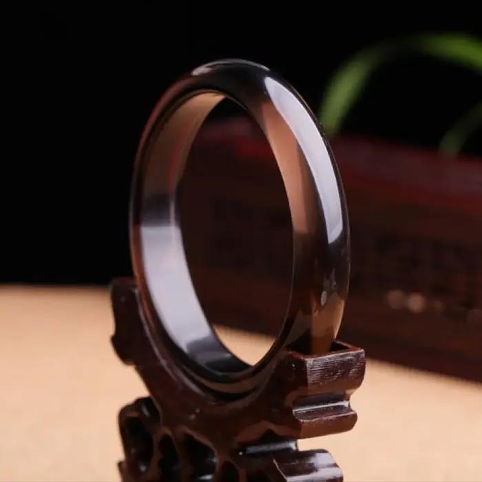 Bracelet en obsidienne glacée pour femme élégant et apaisant à offrir pour soirées et cérémonies