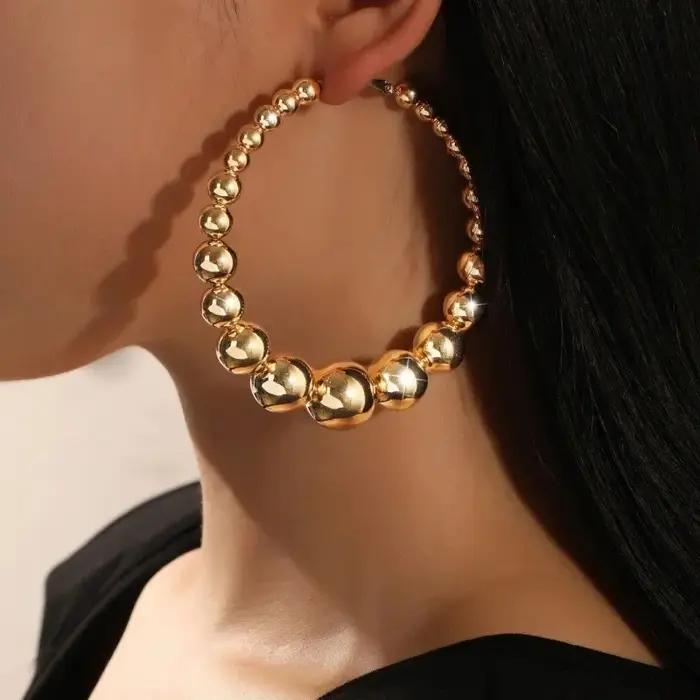 Boucle d'oreille rétro en perles CCB, meilleure vente transfrontalière, bijoux polyvalents, accessoi