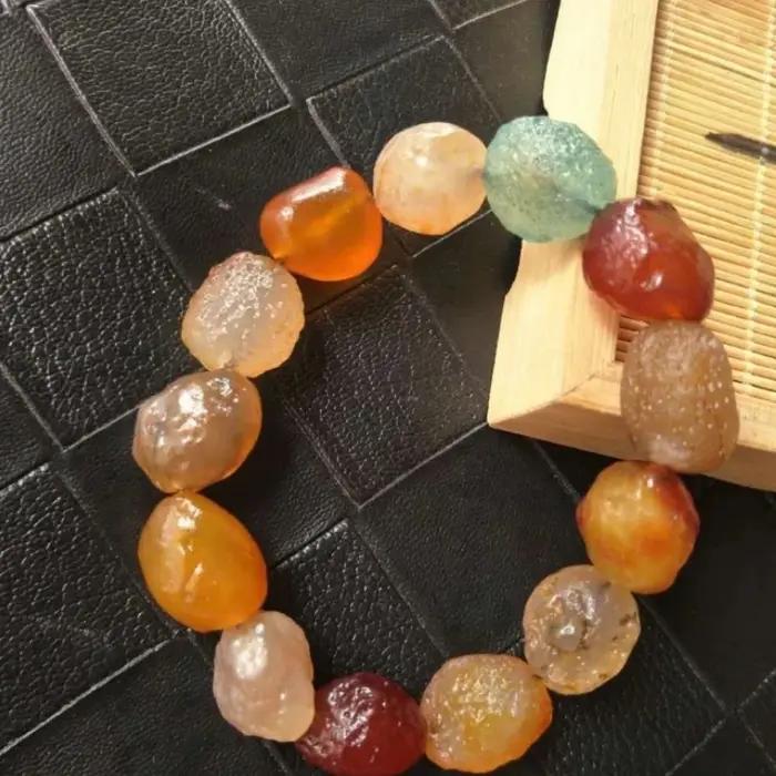 Nouveau Alxa Gobi désert Agate sucre coeur Bracelet bijoux de mode