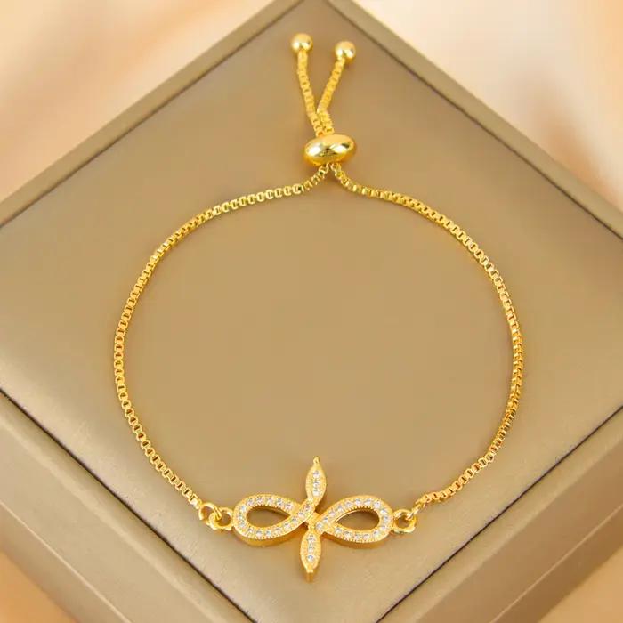 Bracelet exquis plaqué or 21 carats