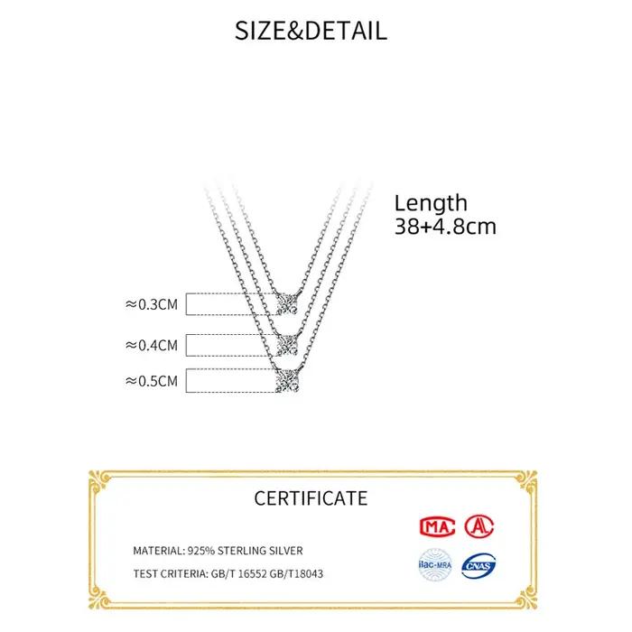 La Monada-Collier Minimaliste en Argent Fin 4.8 pour Femme, Bijoux de Cou à la Mode, Pmot925, 38 + 9