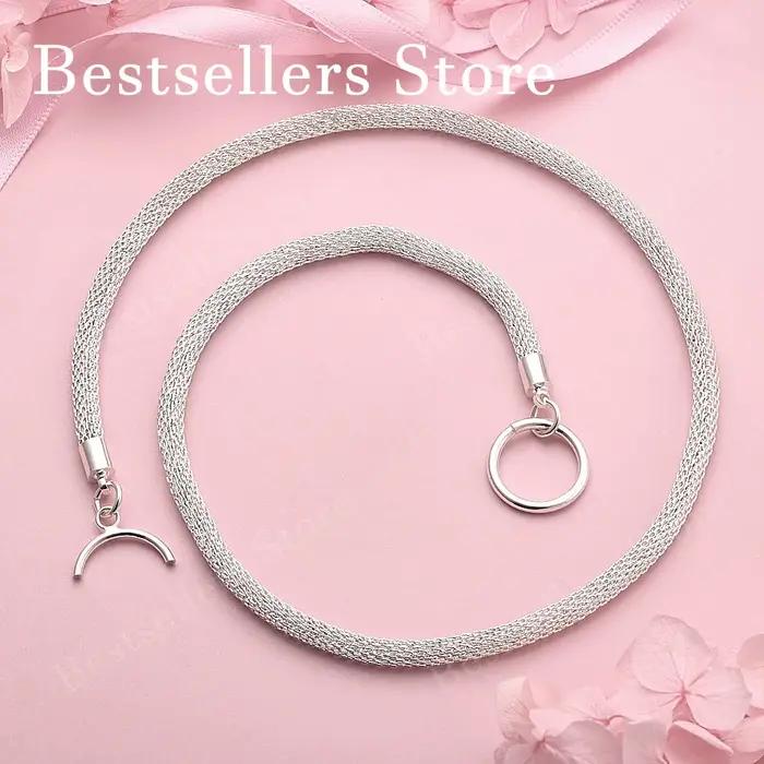 Collier en argent sterling 925 simple et élégant pour hommes et femmes occasions spéciales engagement mariage