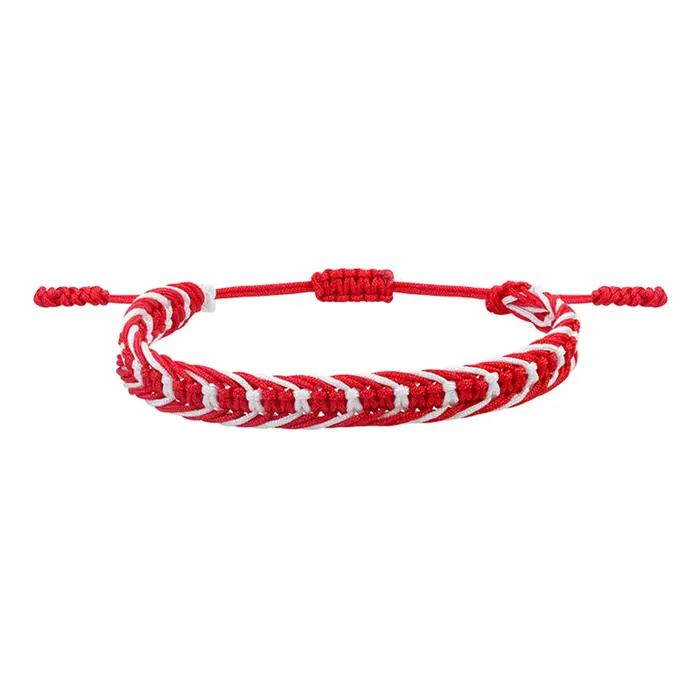Bracelet Boho Chic en Polyester Tressé pour Homme et Femme, Cordon Tissé Bohème, Multicolore, Textur