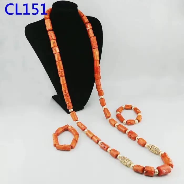 Ensemble de perles de corail africaines de luxe, ensemble de bijoux de mariage traditionnel, ensemble de bijoux plaqué or 18 carats, ensemble de bijoux Dubaï pour femmes