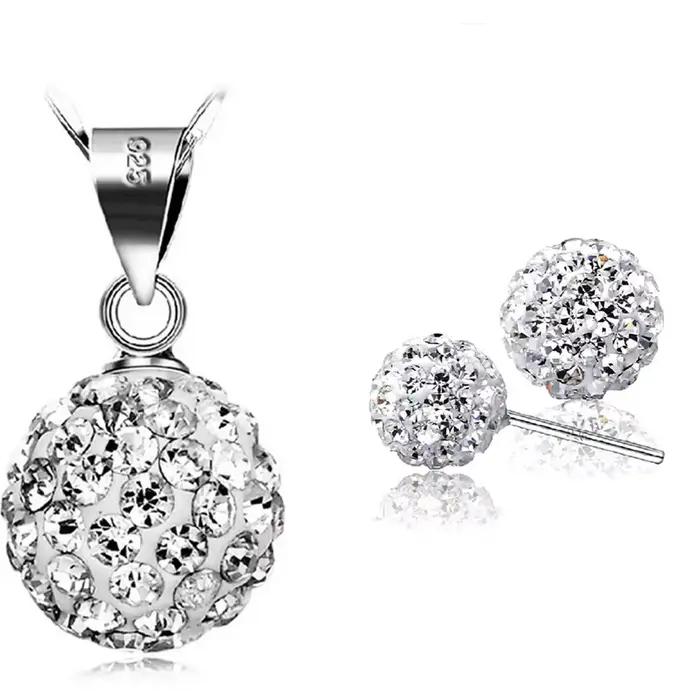 Ensemble de bijoux élégants en argent Sterling 925 Sakura dauphin Zircon, boucles d'oreilles et coll