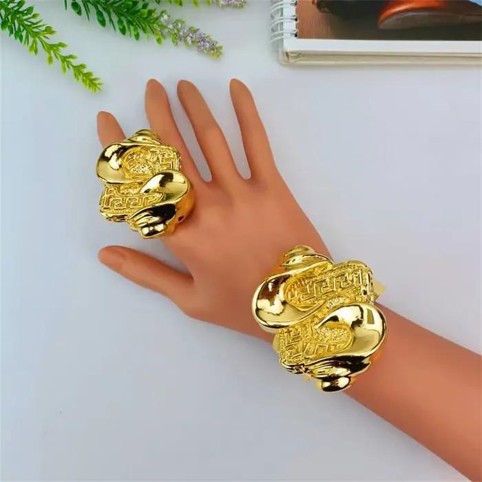 Ensemble de bijoux en or de Dubaï pour femmes