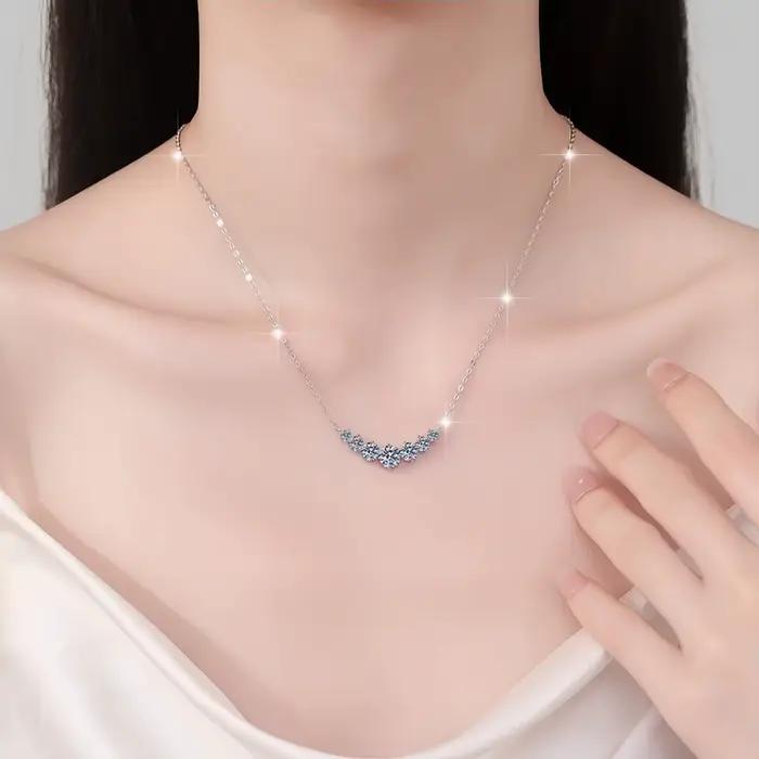 Collier pendentif en argent Sterling 925 en Zircon 5A pour femmes