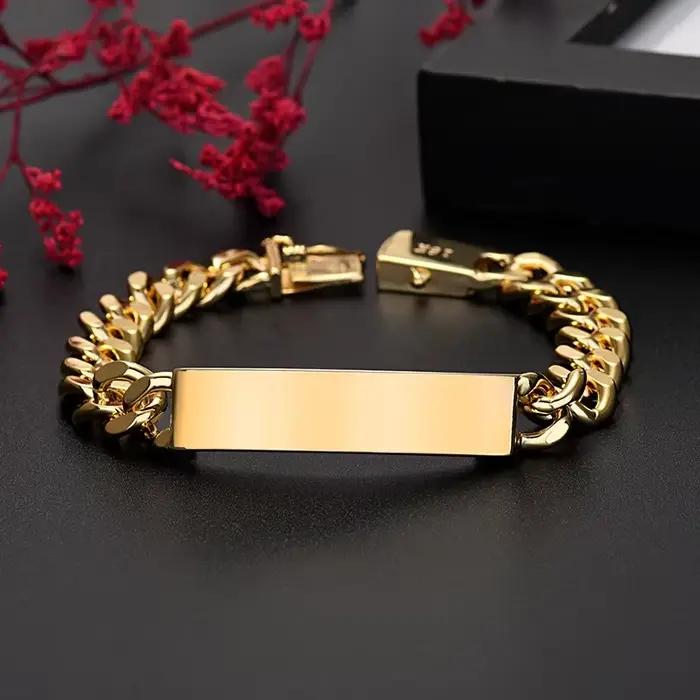 Bracelets en or 18 carats pour hommes et femmes