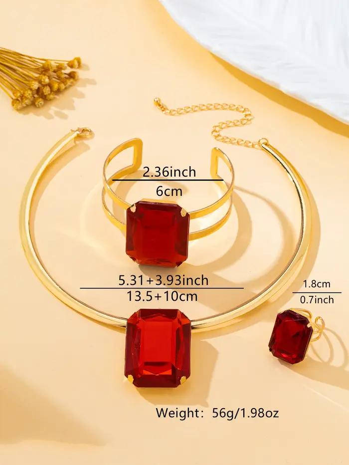 Ensemble de bijoux pour femmes en trois pièces