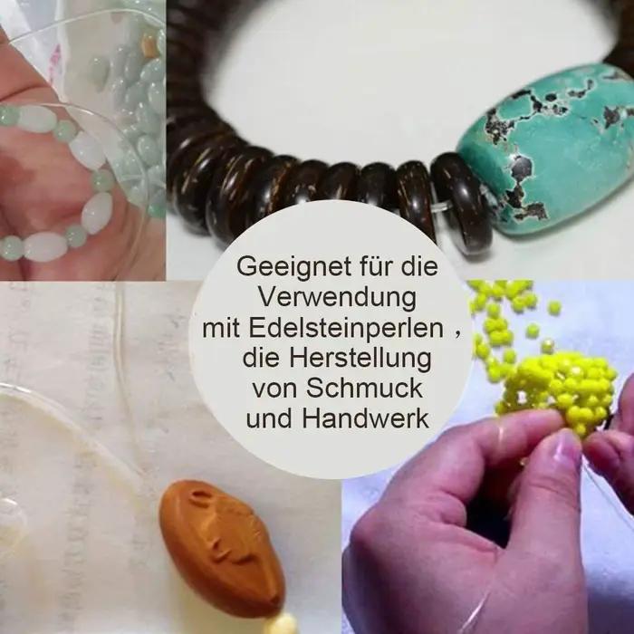 6 rouleaux/1 sac chaîne élastique pour Bracelets Bracelet