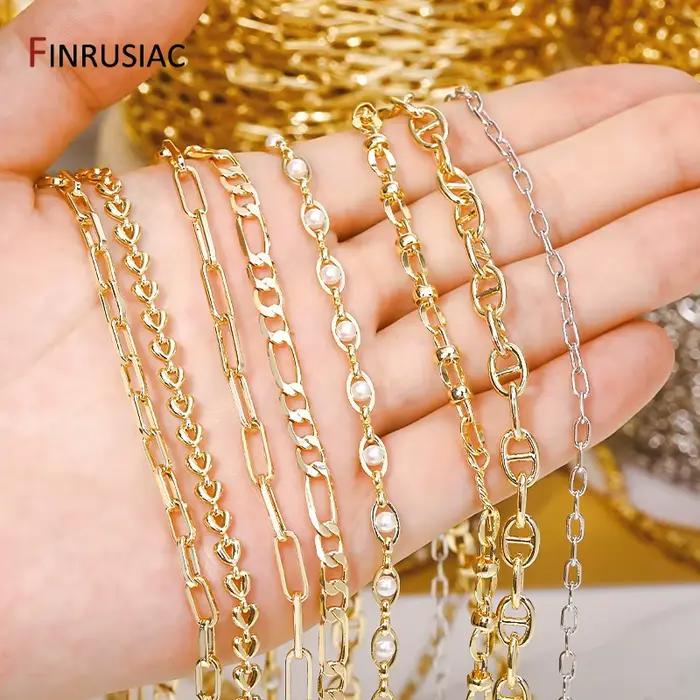 Chaînes plaquées or 14 carats pour la fabrication de bijoux