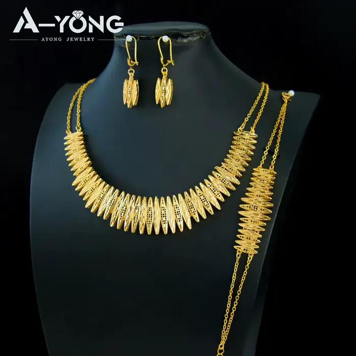 Ensemble de bijoux de mariage de luxe dubaï