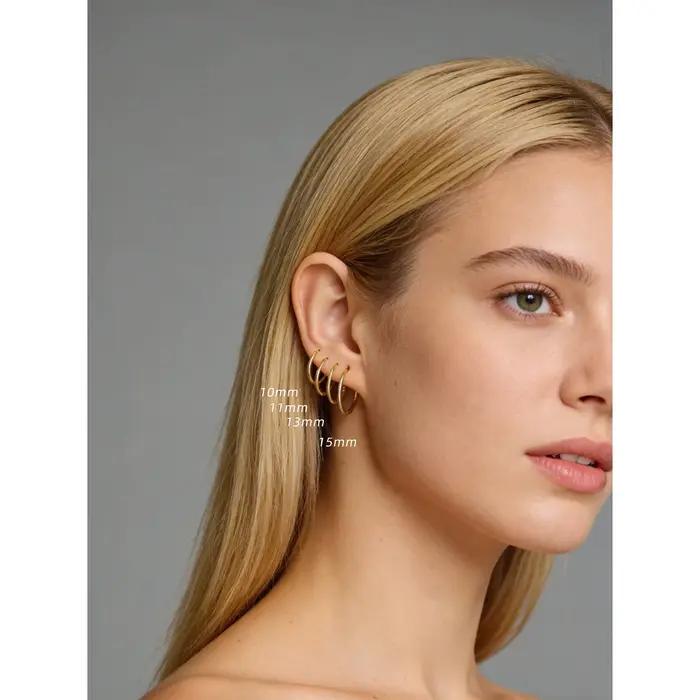 Boucles d'oreilles créoles en argent sterling 925 pour femme et homme, avec des motifs ronds et une personnalité sauvage, pour toutes les occasions spéciales