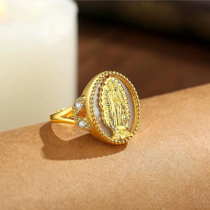 Bague Eudora en cuivre Vierge Marie