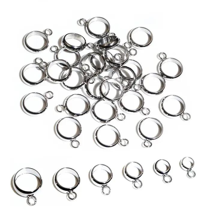 20pcs Acier Inoxydable Or Couleur Boucle Cerceaux Anneaux Cercle Connecteur Bricolage Bijoux Conclusions Accessoires pour Bracelet Neckalce