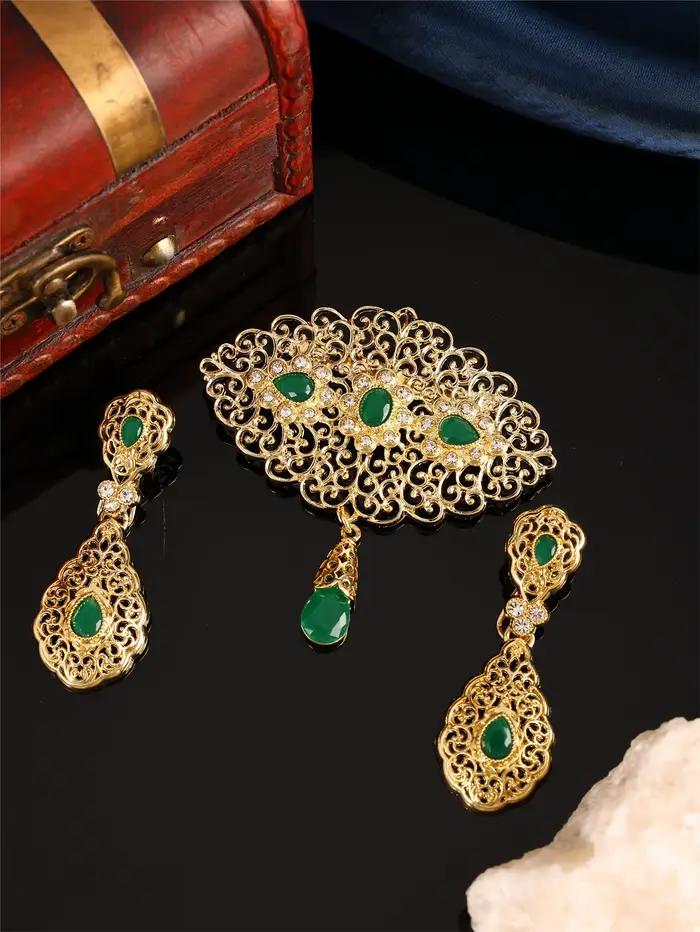 Ensemble de bijoux de mariage marocain pour mariée