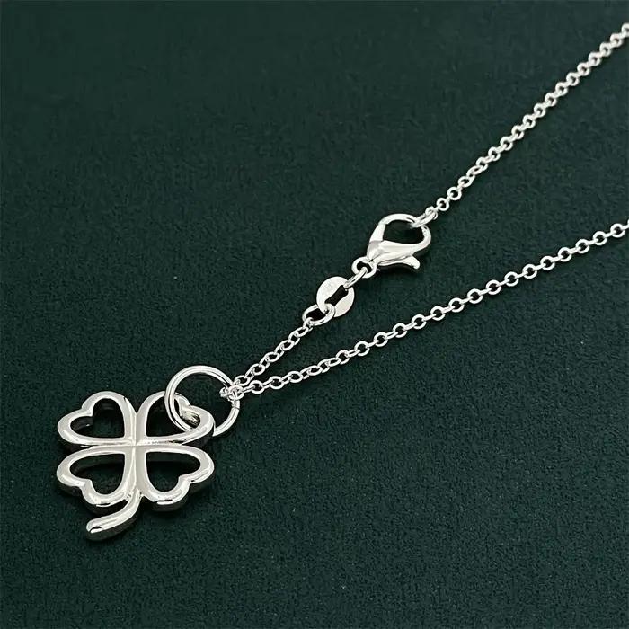 Collier trèfle en argent Sterling 925 pour femmes