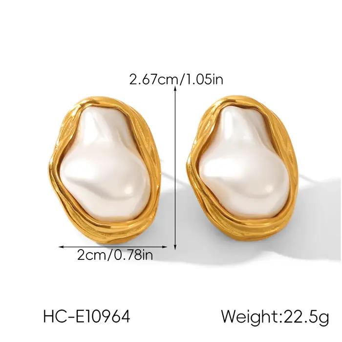 Collier en acier inoxydable avec pendentif en résine brillante imitation perles pour femmes style minimaliste y2k cadeau occasionnels