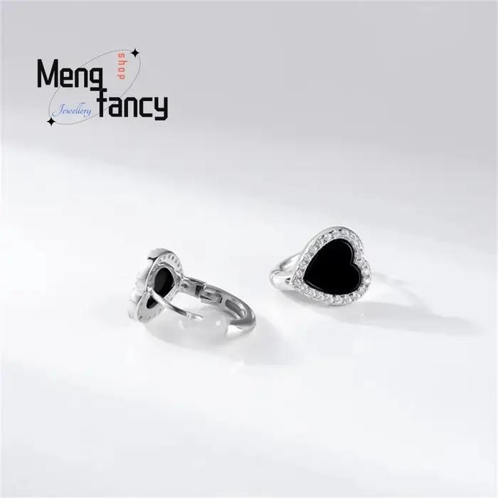 Boucles d'oreilles en argent sterling 925 incrustées de jadéite pour femmes élégantes et sexy, bijoux fins et modernes pour occasions spéciales