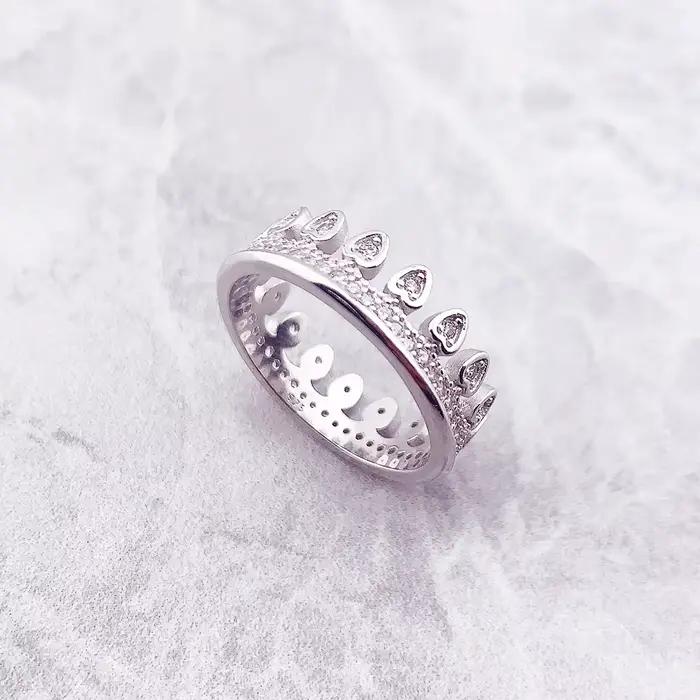Bague reine couronne Royal, bijoux fins pour femmes, tout nouveau cadeau romantique d'été 2023, en argent Sterling 925