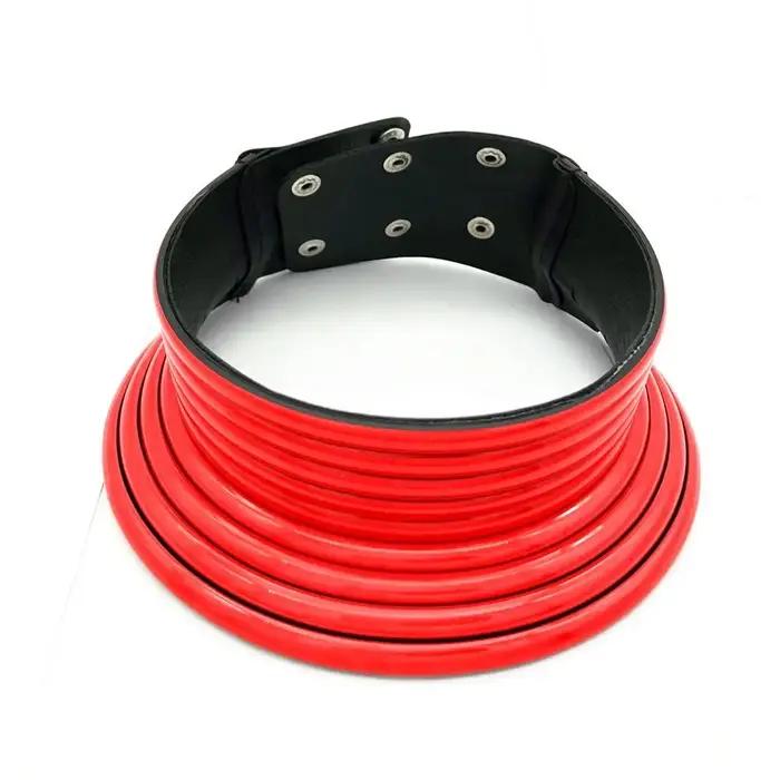 Collier ras du cou vintage en cuir doré bijou africain style moderne pour femmes soirées spéciales
