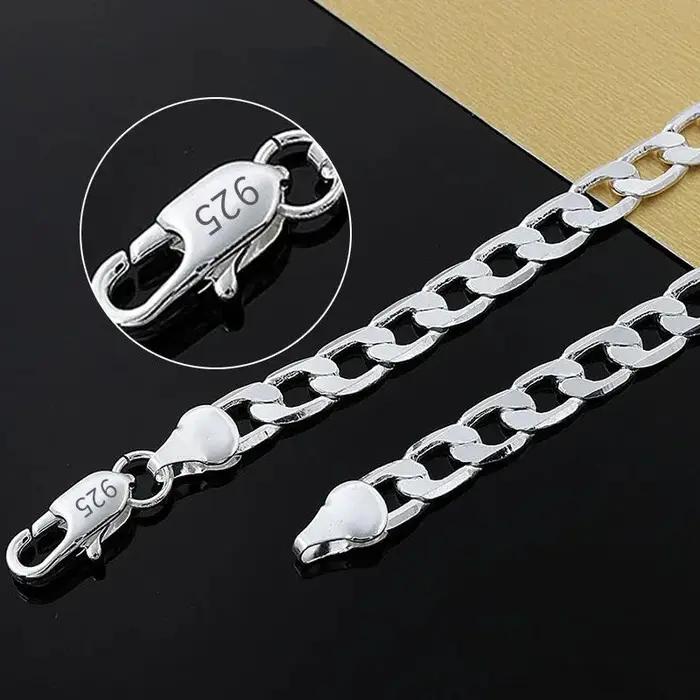 Collier en argent plaqué or rose classique pour hommes et femmes, bijou de luxe pour soirées, mariage et fêtes de Noël