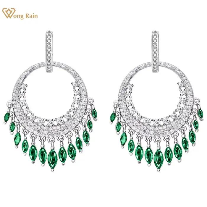 Wong Rain-Boucles d'oreilles créoles bohèmes en argent regardé 925