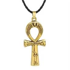 Bijoux Religieux Égyptiens Anciens Collier avec Pendentif Tête de Pharaon Égyptien Symboles Mystiques Colliers pour Femmes et Hommes Occasions Spéciales