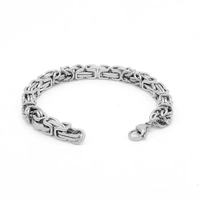 Bracelet en acier inoxydable entrelacé de 8mm, style punk, Hip Hop, talisman pour hommes et femmes, bijoux à la mode pour amoureux des motards, cadeaux